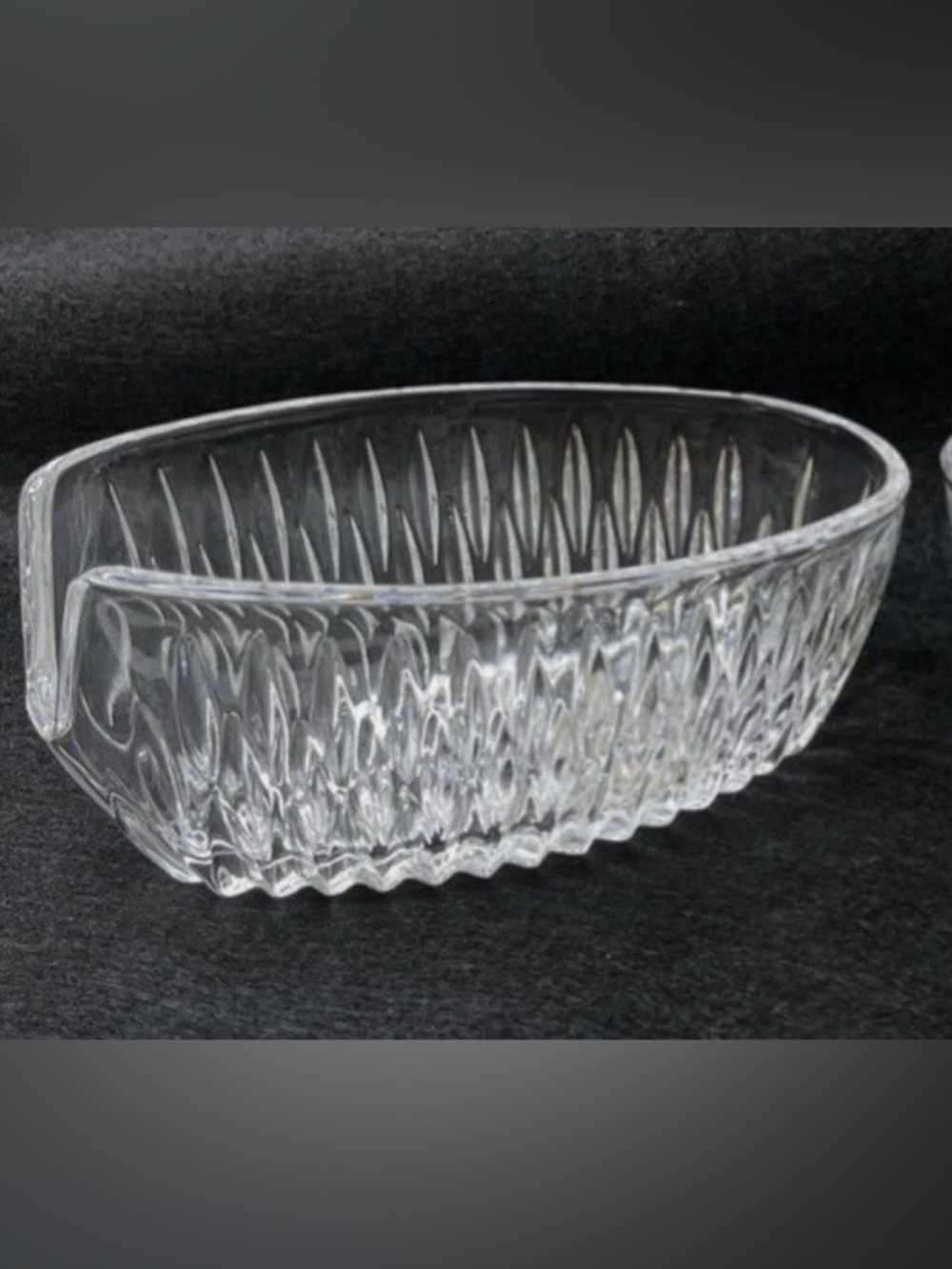 EUC - Vintage Princess House Lead Crystal Buffet Utensil Holders